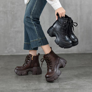 รองเท้าบูทหนังผู้หญิงทรงสูงระดับเข่า ส้นหนา มีซิปด้านข้าง รองเท้าบูทแฟชั่นทรงสูงสำหรับผู้หญิง รองเท้าบูทยาวเหนือเข่าแบบยืดได้สำหรับผู้หญิง - Product Image 3