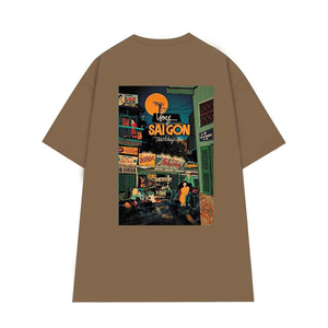 Camiseta larga unisex ODM personalizable | Diseño de cuentas vintage | Tela transpirable suave de algodón 100% | Adolescentes de verano de moda - Product Image 2