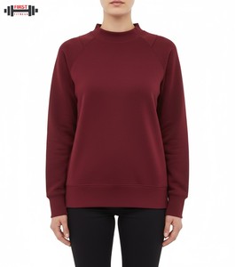 Sweat-shirt décontracté surdimensionné pour femme avec manches longues, impression de lettres et logo streetwear sur le devant, en molleton de coton d'hiver - Product Image 1