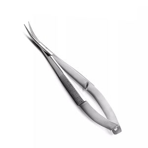 Tijeras de resorte en forma de bayoneta curvada afilada 215 mm 5,12 pulgadas Neuro Instruments Micro Tijera para ojos - Product Image 1