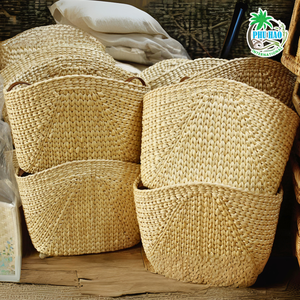 Handwoven Fashion Tote with Bamboo Handles and Linen Insert Chic <b>Accessory</b> for Summer <b>Beach</b> Outings - Product Image 6