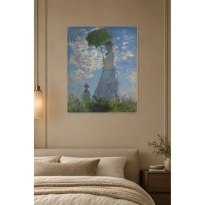 Fida Monet Femme et enfant avec parasol, impression sur toile - Product Image 4