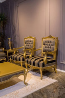 Ensemble de canapés modulaires Tevani Classic en bois massif, durable et réglable, avec rembourrage en mousse et revêtement en tissu, idéal pour salon et appartement
