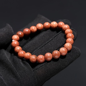 100% Natural Vintage Beaded Sunstone Gemstone Pulsera 8mm Naranja Curación Regalo para ella - Product Image 6