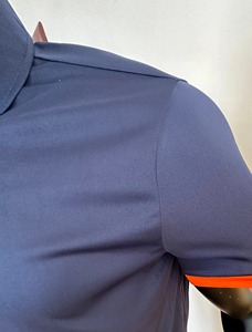 Camisas PoloT de punto de moda para hombre, Jersey de punto a rayas a la moda de verano 2025, camisetas Polo de punto a rayas de retales Vintage para hombre - Product Image 6