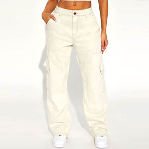 Vente chaude à la mode Streetwear mode femmes Cargo pantalon 2024 nouvelle mode Logo personnalisé femmes Cargo pantalon - Product Image 1