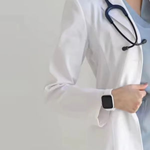 Veste à manches longues sur mesure, coupe classique, uniforme médical pour médecin, infirmière, veste médicale, blouse de laboratoire pour femmes - Product Image 2