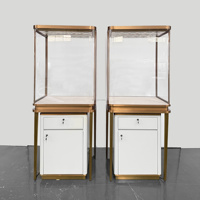 Vitrine d'exposition moderne à LED pour bijoux et montres, en acier inoxydable haut de gamme, prix usine, pour la vente au détail