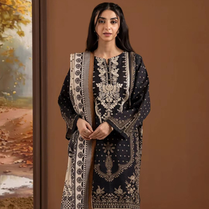 Vestido pesado para mujer 2025 Party Wear Hi Elegant Marfil Vestidos de noche para mujer Manga larga A-Line Lentejuelas para bodas Fiestas - Product Image 1