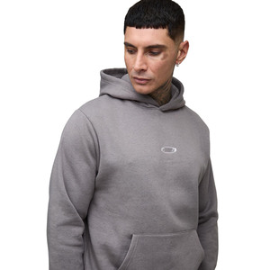 ชุดวอร์มขนแกะขนาดใหญ่สีเทาสำหรับผู้ชายเสื้อมีฮู้ดปักโลโก้และกางเกงจ็อกเกอร์สตรีทแวร์แบบพรีเมียมผู้ผลิต OEM - Product Image 3