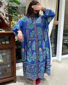 Vêtements de fête Abaya arabe fantaisie Kaftan Abaya islamique modeste turque EID vêtements pour femmes