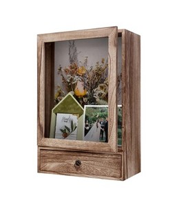 Venta caliente 3D caja de sombra de madera marco de fotos de alta calidad y buena calidad Multi-Tamaño profundo para DIY decoración del hogar - Product Image 3