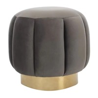 Vente chaude Élégant Moderne Intérieur Tufté Velours Rembourrage Incroyable Vanité Tabouret Repose-pieds Pouf Pouf pour Chambre Appartement