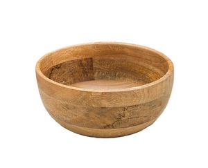 Bol de service en bois naturel écologique mélange de salade vaisselle bol fruits ustensiles de cuisine accessoires au meilleur prix - Product Image 5