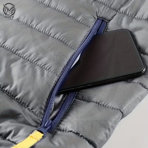 Chaleco Acolchado de Invierno para Hombre, con Cierre, 100% Poliéster, Ecológico, Cortavientos, de Secado Rápido - Product Image 5