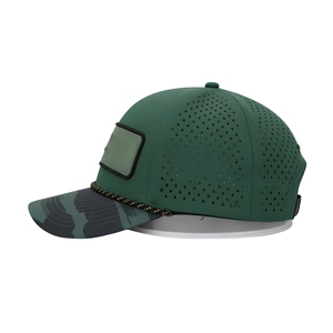 Gorra de Golf de Secado Rápido, 6 Paneles, Diseño Camuflaje, con Logotipo Bordado en 3D Personalizado, Orificios Cortados con Láser, Cierre a Presión, Precio de Fábrica - Product Image 3