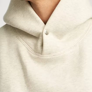 Custom Heavyweight Basic Cotton Terry Fleece Bolsillo oculto Sudadera con capucha de gran tamaño de algodón de los hombres sudaderas con capucha - Product Image 5