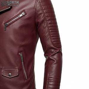 Chaqueta de cuero para hombre de alta calidad con decoración bordada, chaqueta de moda hecha en Pakistán, chaqueta de bombardero de corredor personalizada - Product Image 3