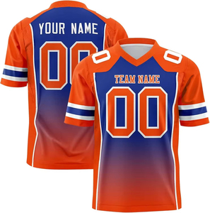 Custom Sublimation American Football Jersey Breathable Lightweight Moisture-Wicking Wholesale Printed Uniform - Product Image 4