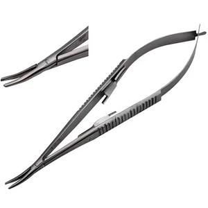 ที่จับเข็มแคสโตรวิเยโฮแบบโค้ง 9 ซม. สแตนเลส คุณภาพสูง สำหรับจักษุแพทย์ ขายดี - Product Image 3