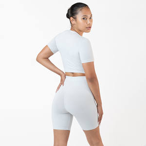 Nueva llegada 2023 logotipo personalizado al por mayor fabricante profesional precio razonable mejor material pantalones cortos de motorista para las mujeres - Product Image 5