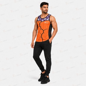 Custom Mens Gym Sublimation Tank Top Manufacturer Wholesale Workout <b>Stringer</b> <b>Vest</b> Athletic Sportswear Quick Dry Moisture - Product Image 3