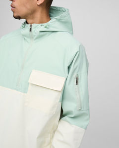 Chaqueta Cortavientos Transpirable de Invierno para Hombre, con Cierre de Cremallera de un Cuarto, Logotipo Frontal con Patrón de Letras, Estilo Casual, Calidad Premium, con Capucha - Product Image 5