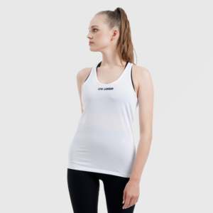 เสื้อกล้ามระบายอากาศสำหรับนักกีฬา สีขาว ผ้าถัก - Product Image 1