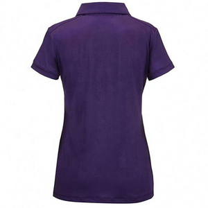 Polo cómodo para mujer al por mayor, polo 100% de algodón, Polo para mujer, cuello, tira, informal, ajustado, 2025 - Product Image 4