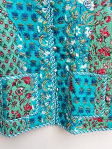 Indien fait à la main unisexe Burfi matelassé coton Patchwork veste nouveautés Style bohème crochet hiver manteau bouton automne - Product Image 4