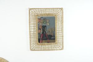 Vietrustic Home Inspiration Arte de pared decorativo hecho a mano Seagrass Yute Espejo Decoración para sala de estar - Product Image 3