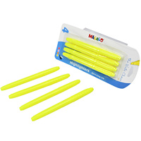 Pena Highlighter Fluorescent Kuning 4 Buah, Tinta Tahan Lama, Pena Marker Saku untuk Perlengkapan Alat Tulis Sekolah & Kantor, Laris Terjual