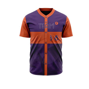 Uniforme de baseball unisexe de haute qualité, best-seller, logo personnalisé, vêtements d'équipe, respirant, séchage rapide, grande taille, 100% polyester, personnalisable - Product Image 3