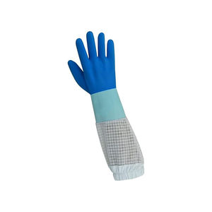 2025 haute qualité vache mouton chèvre Grain cuir apiculture gants manches longues fermeture élastique toile manchette pour apiculteurs OEM - Product Image 2