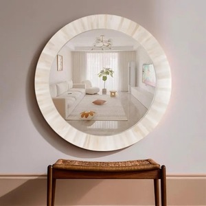 Suministro al por mayor de espejo de pared o piso con incrustaciones de hueso para pasillos o baños y áreas de vestidor Uso disponible a granel - Product Image 1