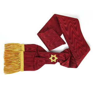 Faja bordada a mano de alta calidad directa de fábrica, fajas de bordado táctico para uniforme Masonic Regalia Officer Sash Ronpex - Product Image 5