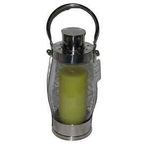 Lanternes de maison et de jardin composées d'acier inoxydable et de fer et de bois avec des supports et des supports de T-light dans les finitions multiples au besoin - Product Image 3