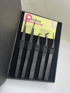 Pince à cils de beauté en acier inoxydable au prix de gros pointes plasma noires enduites de couleur noire logo privé cils durables - Product Image 3