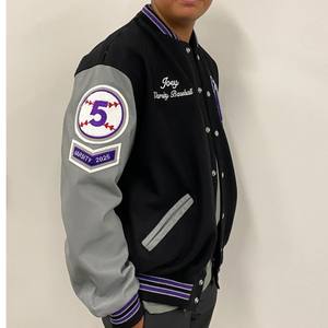 Veste universitaire Modern Street Fashion avec motifs personnalisables et détails haut de gamme Vestes Letterman d'université personnalisées faites à la main - Product Image 4