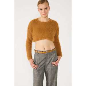 Suéter Corto con Cuello Redondo - Product Image 1