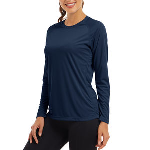 Camisas de pesca con capucha de manga larga ligeras para mujer, camisetas superiores con logotipo personalizado UPF 50 +, protección solar, función impermeable - Product Image 1