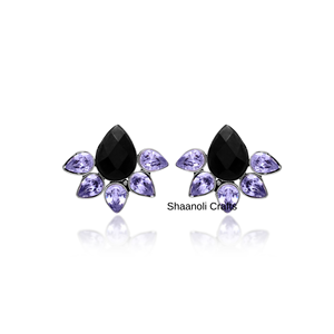 Nouvelle arrivée plaqué argent Designer pierre boucles d'oreilles femmes lunette réglage incrustation anniversaire laiton or cadeaux exclusifs porter - Product Image 4