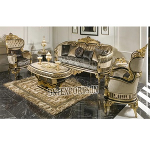 Moderno y Lujoso Juego de Sofás Familiares de Madera de Teca Duradera con Tamaño y Color Personalizables para Sala de Estar - Product Image 1