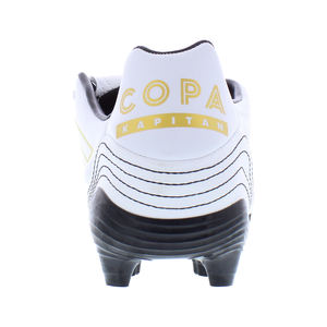 Adidas Copa Kapitan .2 Firm Ground <b>Mens</b> <b>Shoes</b> Color: Cloud <b>White</b>/Cloud <b>White</b>/Gold Metallic 100% Authentic - Product Image 1