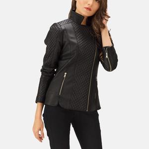 Chaqueta de Cuero para Mujer, Elegante, Nueva, Moderna, Ajustable, Duradera y Transpirable, de Cuero Genuino - Product Image 2