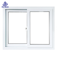 Fenêtre coulissante en PVC blanc isolée, facile à installer et très résistante, pour appartements et maisons