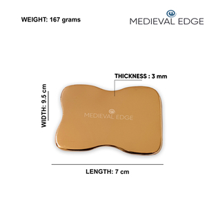 Best Quality Square Kansa Gua Sha Massage Tool for Lymphatic Drainage and Skin Revitalization Therapy Original Indian Factory - Product Image 4