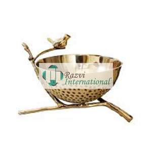 Bol à pied rond de forme organique Bol de fantaisie le plus design Nouveau design Décoration Bols de service de luxe de meilleure qualité pour la nourriture - Product Image 3