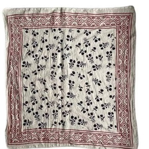 Bandana carré classique en coton style western à motif cachemire pour hommes et femmes, foulard pour cheveux et cou - Product Image 1