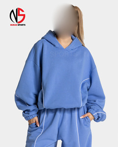 High Quality Customizable 2-Piece Women's Set Nurak Pullover Hoodie Sweatpants Printed Knitted Fabric Casual <b>tracksuits</b> In 2026 - Product Image 4